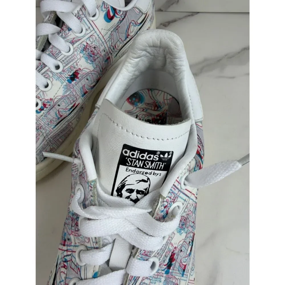 Adidas Limited Edition Stan Smith Mickey Mouse 3D Print Sneakers Size 7.5